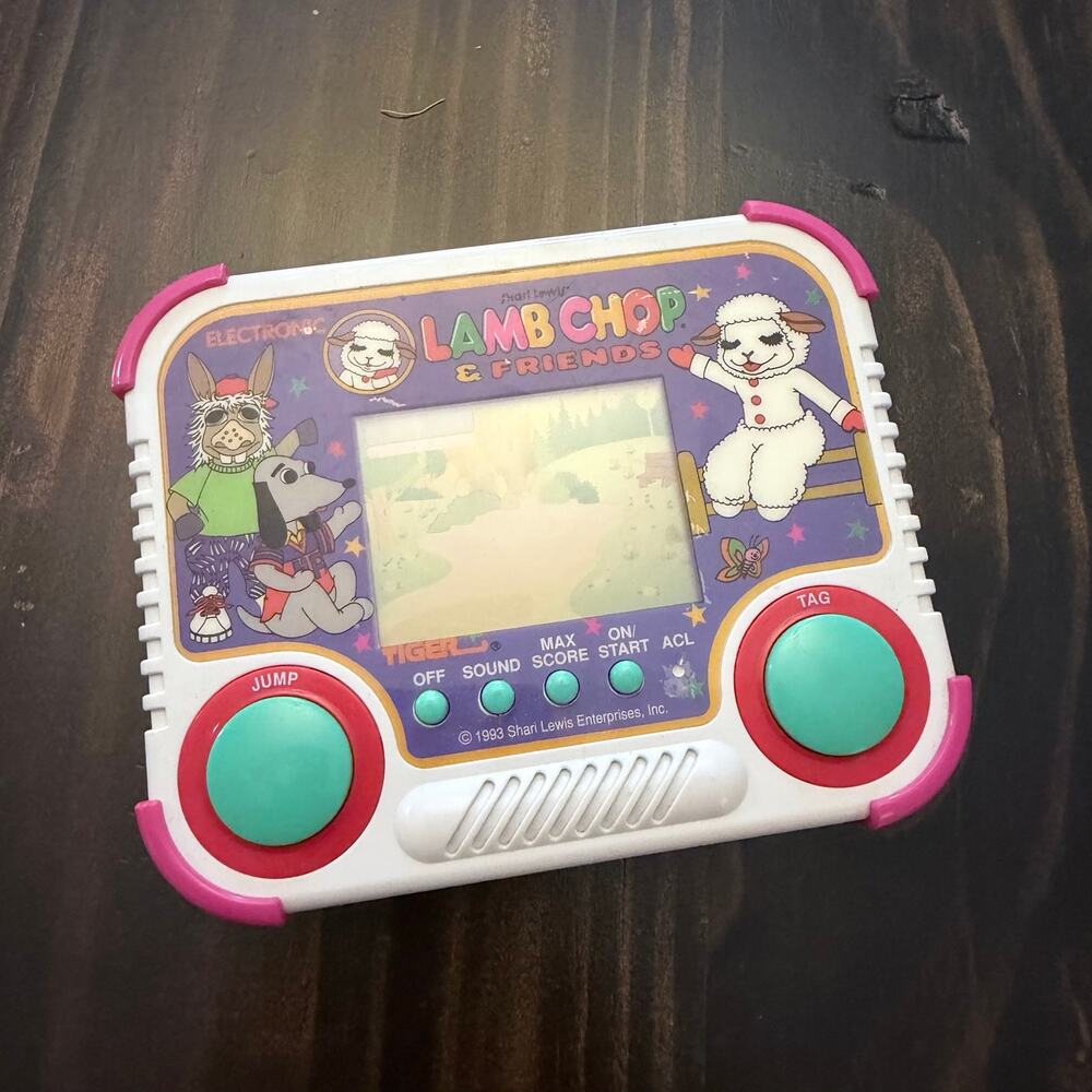 1993 Lamb Chop & Friends Tiger Handheld Electronic Game